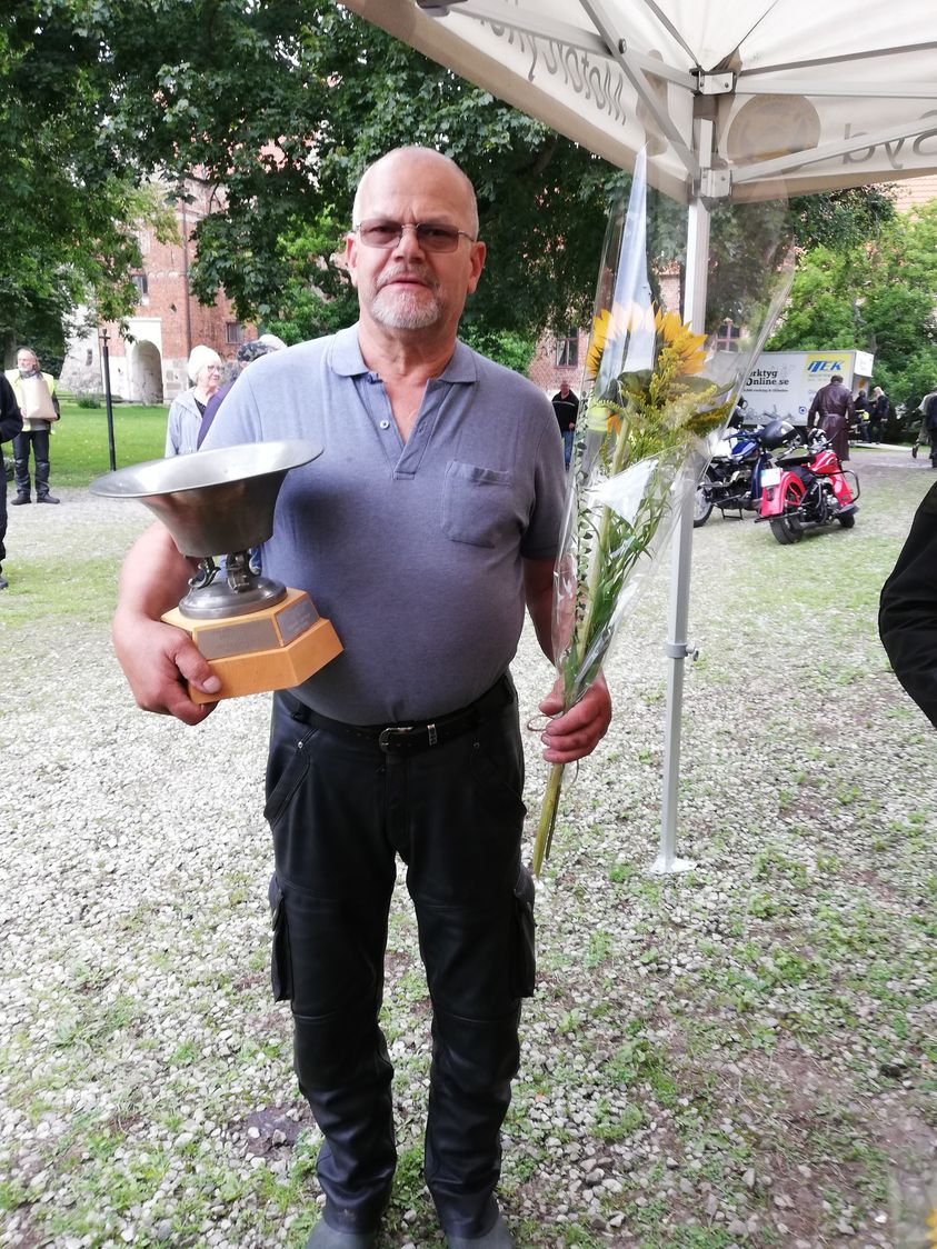 Börje Johansson vann priset för bäst placerade tysktillverkade motorcy